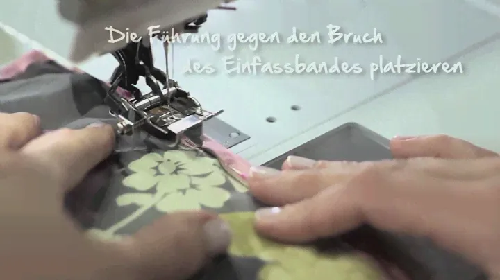 10⁄10 BERNINA 530 und 550 QE׃ Unsichtbare Saumeinfassung mit Obertransportfuss