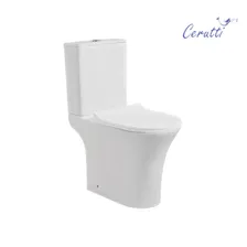 Унитаз-компакт CeruttiSPA Bernina безободковый с сиденьем микролифт